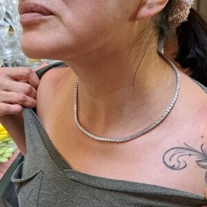 14kt 24.12ct Diamond opera necklace 1kt White Gold